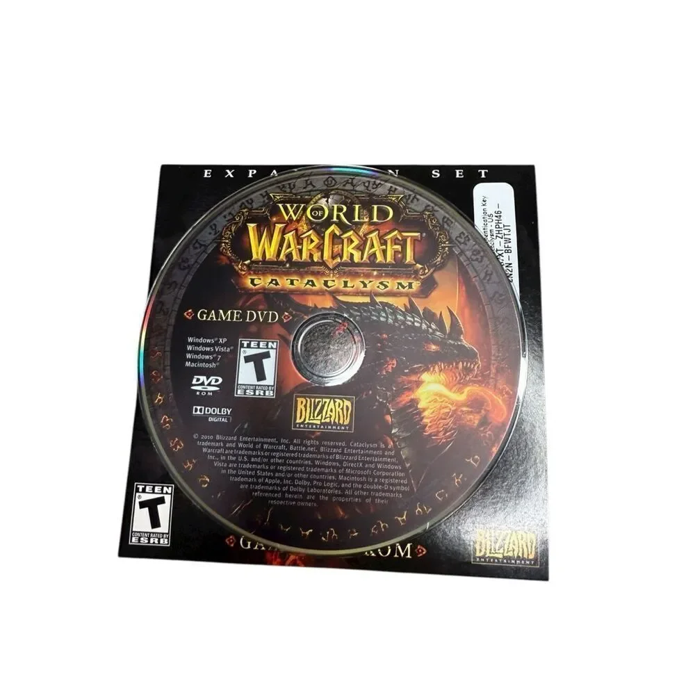 World of Warcraft Cataclysm PC Video‎ Game Expansion Set CIB